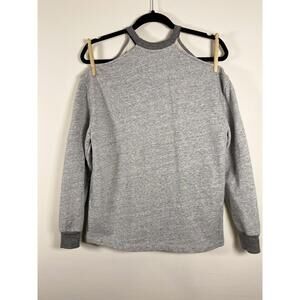 AG Adriano Goldschmied Women's Gray Cold Shoulder Sweatshirt, Size M